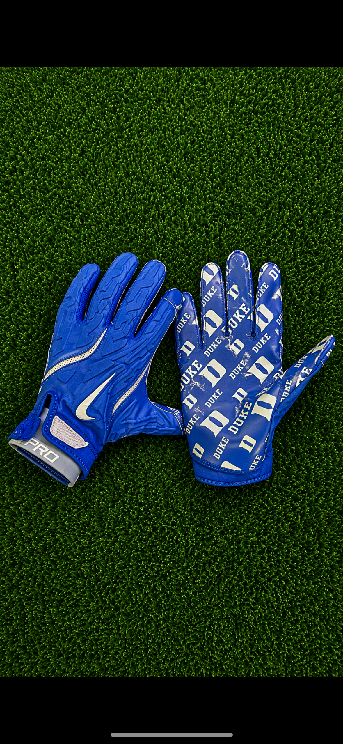Duke Football Gloves